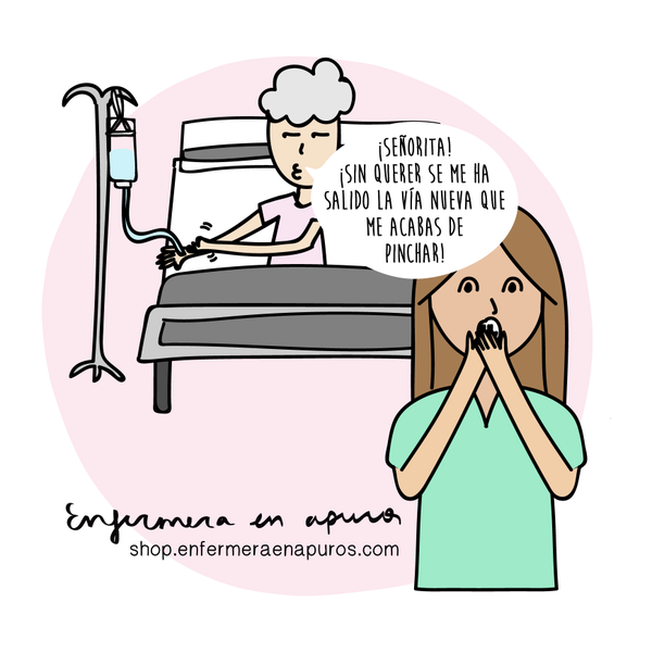 Enfermera en apuros  Enfermera, Humor de enfermera, Frases de enfermeria